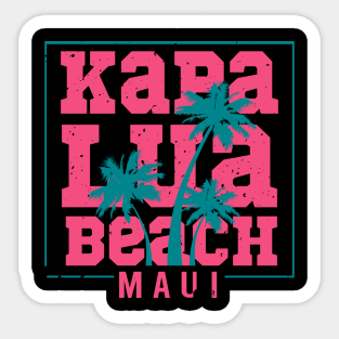 Kapalua Beach - Coastal Beauty Art Sticker